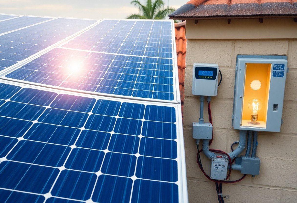 how solar panels convert sunlight into electricity sqw